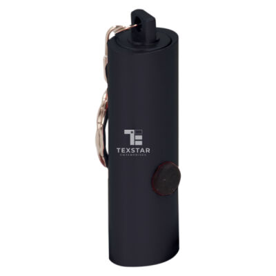 Texstar - Black 3-LED Laserable Flashlight with Keychain  Thumbnail